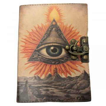 Leather Journal - Eye of Providence 5x7